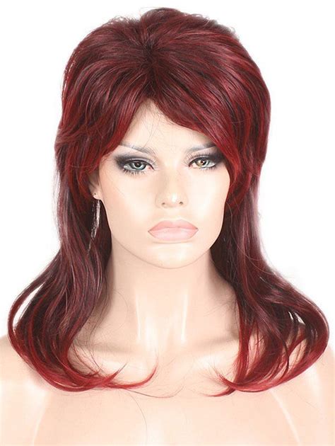 Long Side Bang Layer Colormix Straight Synthetic Wig 25 Off Rosegal