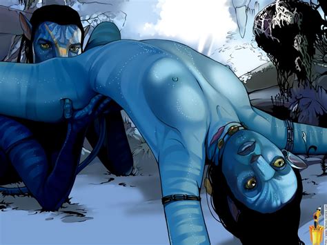 Rule 34 Black Hair Blue Skin Famous Comics Jake Sully James Camerons Avatar Navi Neytiri