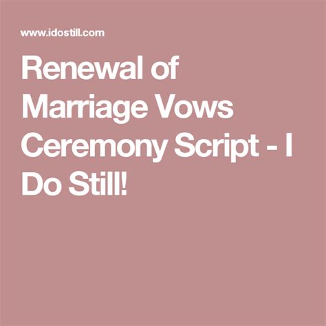 Renewal Of Marriage Vows I Do Still Renewal Of Marriage Vows Marriage Vows Wedding