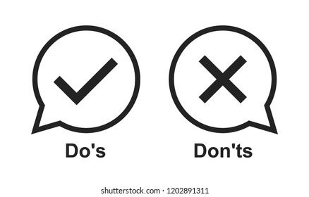 Dos And Donts Images Stock Photos Vectors Shutterstock
