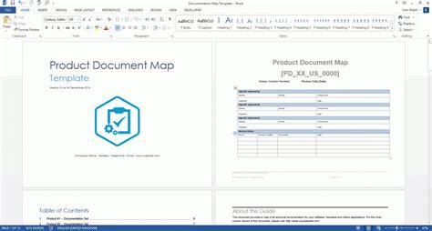 Product Document Map Template Ms Word Templates Forms Pertaining