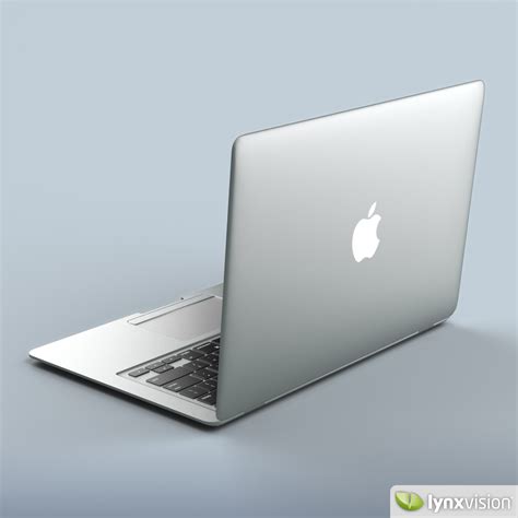 Apple Macbook Air Notebook 3d Model Max Obj Fbx
