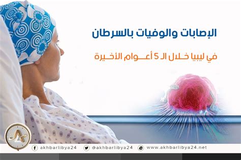 عدد المُصابين بمرض السرطان في ليبيا خلال أخر 5 أعوام أخبار ليبيا 24