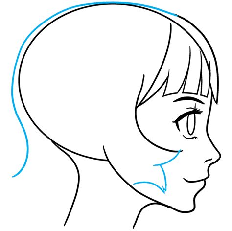 How To Draw An Anime Girl Side View Really Easy Drawing Tutorial
