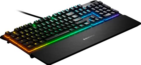 Steelseries Apex 3 Wired Gaming Keyboard With Rgb Back Lighting Black