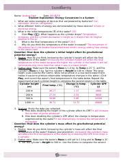 An ammeter, a voltmeter and an ohmmeter are available for the paper student exploration energy conversions gizmo answer key. M2L4A2 Half Life Gizmo.doc - Name Andrea Gwin Date Student ...