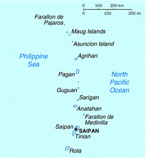 Northern Mariana Islands Map