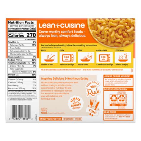 Lean Cuisine Comfort Cravings Macaroni And Cheese Frozen Meal 10 Oz