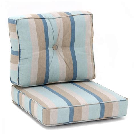 Patio furniture cushions by sunbrella can be an excellent adddition to your backyard or front yard and there is a large enough selection that you can truly find the right type for the specific look you are going for. Sunbrella Gateway Mist Medium Outdoor Replacement Club ...