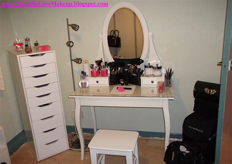 If you'd like to have your makeup easily accessible and organized, but don't have a proper vanity table, then. DanielleLoveMakeup: Updated Makeup Storage - IKEA