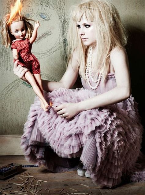 Avril Lavigne Photographed By Mark Liddell Photoshoot Doll