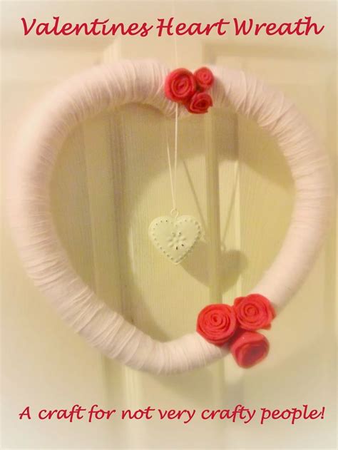 Diy Valentines Heart Wreath A Craft For Not Very Craft People