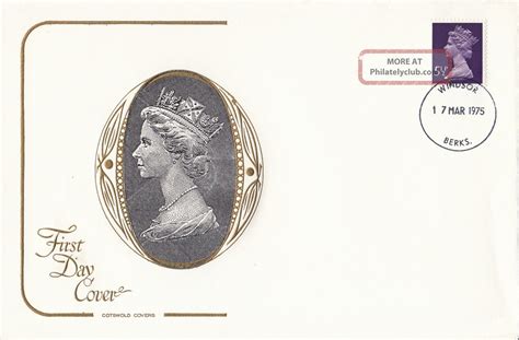 29358 Gb Cotswold Fdc 5 5p Machin Windsor 17 March 1975