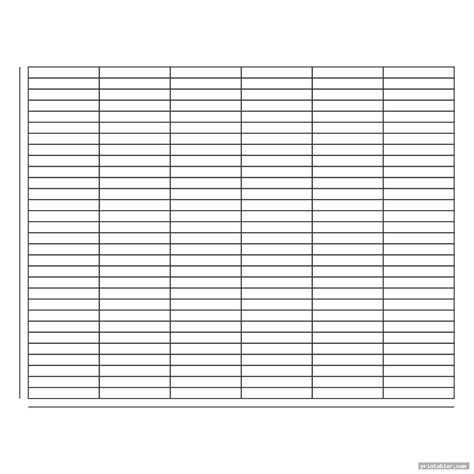 Free Printable Blank Chart Templates