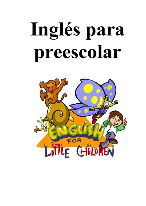 Frases hechas en inglés con dibujos para ilustrarlas. Calaméo - Inglés para preescolar