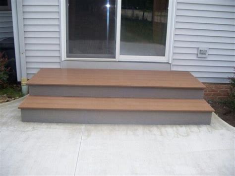And they must be properly installed with no loose. Patio step idea. Like the larger first step out the door ...
