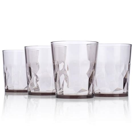 8 Oz Premium Juice Glasses Set Of 4 Unbreakable Tritan Plastic Bpa Free