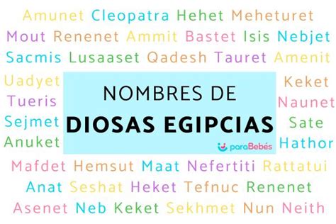 42 Nombres De Diosas Egipcias Para NiÑas