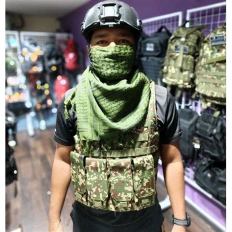 Ready Stock Vest Jaket Tentera Darat Atm Celoreng Digital Camouflage