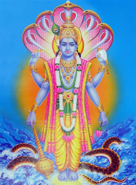 Lord Vishnu Hindu God Mahavishnu Hindu Devotional Blog