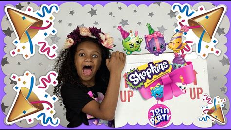 Shopkins Join The Party Surprise Box Unboxing From Moose Toys Youtube