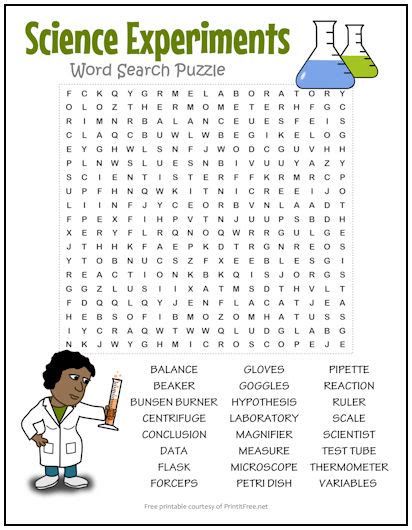 Science Word Search Printable Science Word Search Cool2bkids