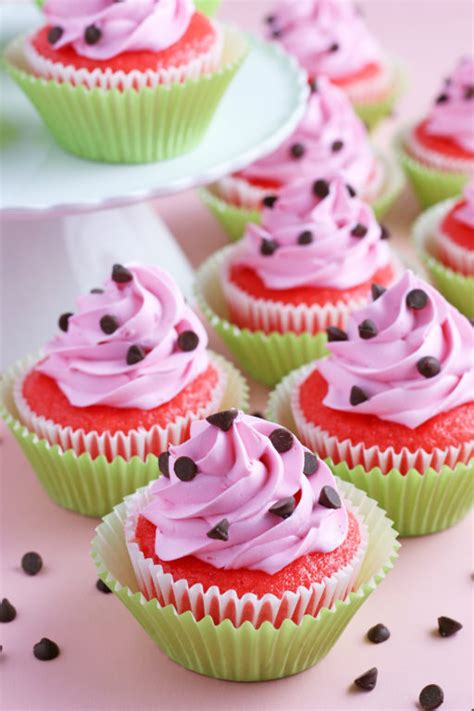Watermelon Cupcakes Wishes And Dishes