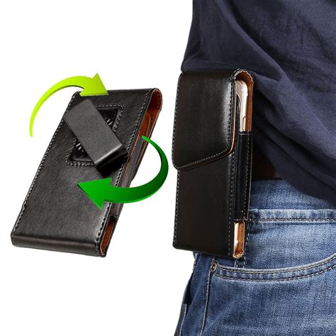 For Samsungs10s9s8s7s6 Belt Clip Holster Luxury Pu Leather Phone