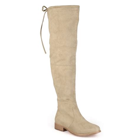 brinley co brinley co women s wide calf faux suede over the knee boots
