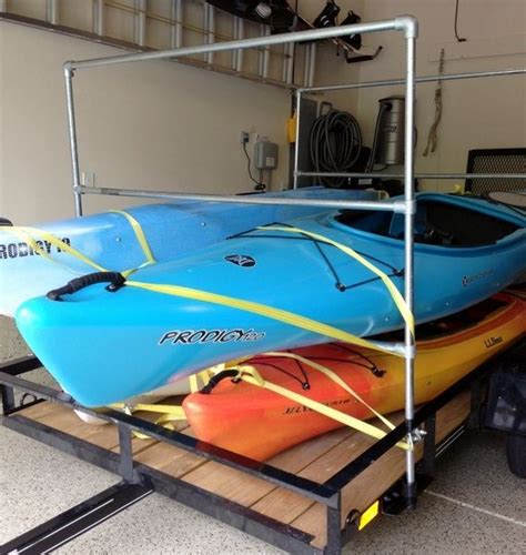 A Diy Kayak Trailer That Can Be Used To Transport Up To 6 Kayaks