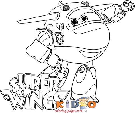Super Wings Jett Coloring Page Printable Kids Coloring Pages