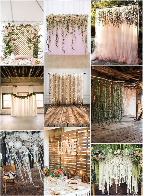 30 Unique And Breathtaking Wedding Backdrop Ideas