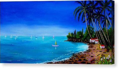Blue Paradise Painting By Inna Montano