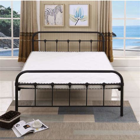 Looking for a sturdy and modern styled wrought iron bed? OEM Wrought Iron Platform Bed High Strength Structure ...