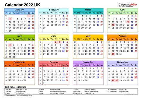 2022 Calendar Uk Printable A4 Calendar Printables Free Blank