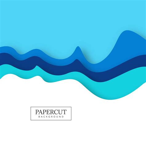 Abstract Colorful Papercut Creative Wave Design Vector 258952 Vector
