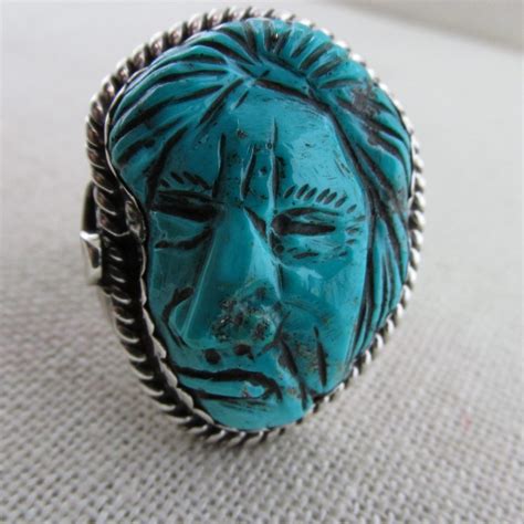 SOLD FRANCISCO GOMEZ Spanish Carved Turquoise Of Native American