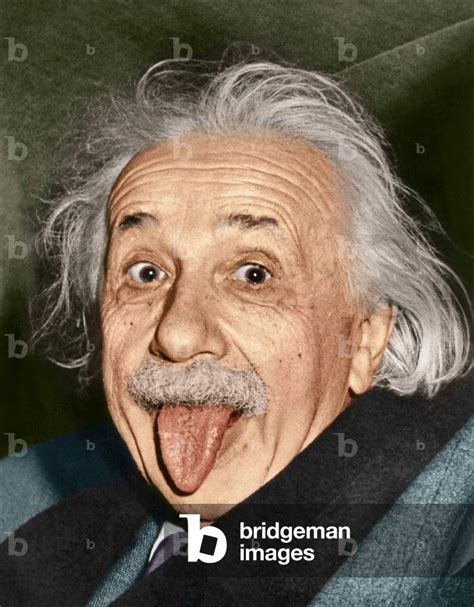 Albert Einstein Sticking His Tongue Out 14th March 1951 Photo