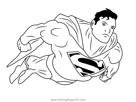 Superman Coloring Pages For Preschoolers