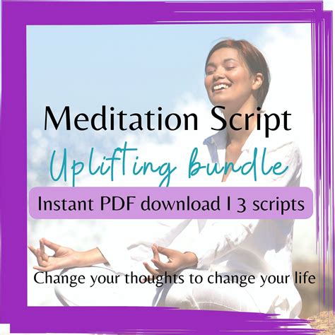 Uplifting Meditation Script Bundle Guided Affirmations Etsy Canada In