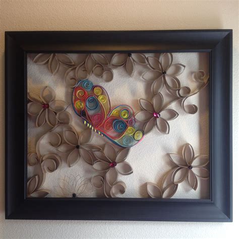 These quaint and charming little flowers are made from two very common household items. Butterfly meets toilet paper roll flowers (With images ...