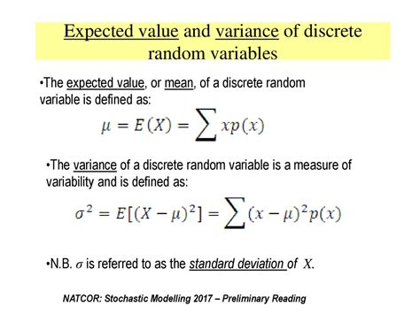 Probability Random Variables Preparatory Notes Online Presentation