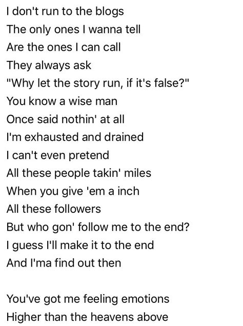 Drake Emotionless Lyrics Rap Lyrics Quotes Lil Wayne Quotes Rap