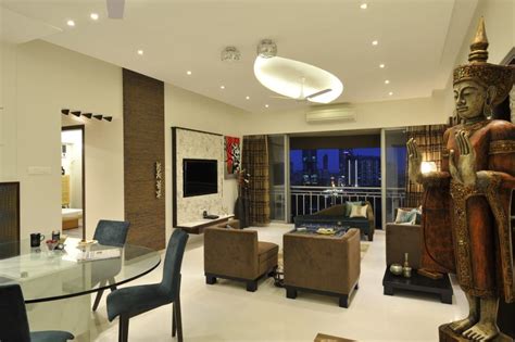 This home design in mumbai is the dream house of shreya and ashish joshi. 3 bedroom mumbai residence: living room by aum architects | homify | Apartment interior ...