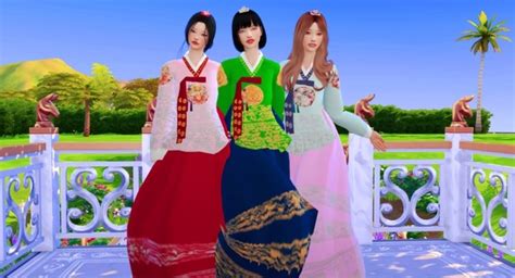 16 Luxury Sims 4 Cc Korean Hanbok Korean Fashion