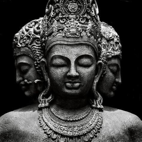 Trimurti Black And White The Trimūrti Is A Concept In Hinduism In Which