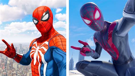 Marvels Spider Man Peter Parker Vs Miles Morales Who Is Faster