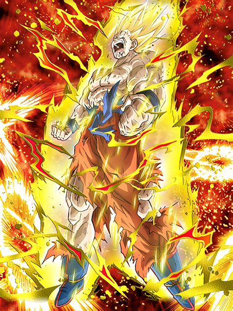 Pinnacle Of Rage Super Saiyan Goku Dragon Ball Z Dokkan Battle Wikia