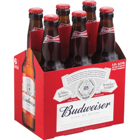 Budweiser Beer Bottles 6 X 330ml Beer Beer And Cider Drinks