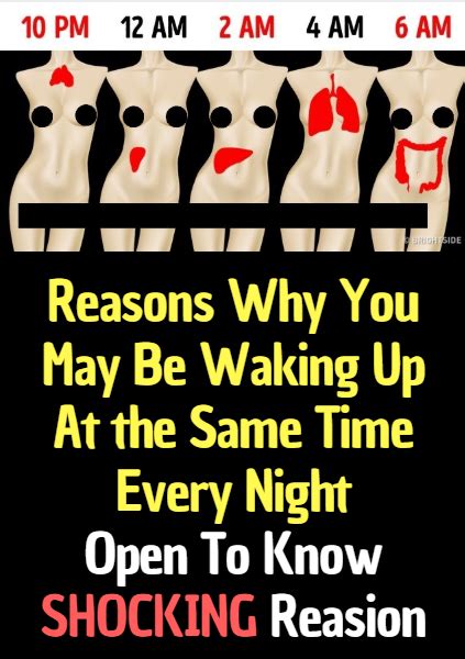 Reasons Why You May Be Waking Up At The Same Time Every Night Wake Wake Up Boost Your Metabolism